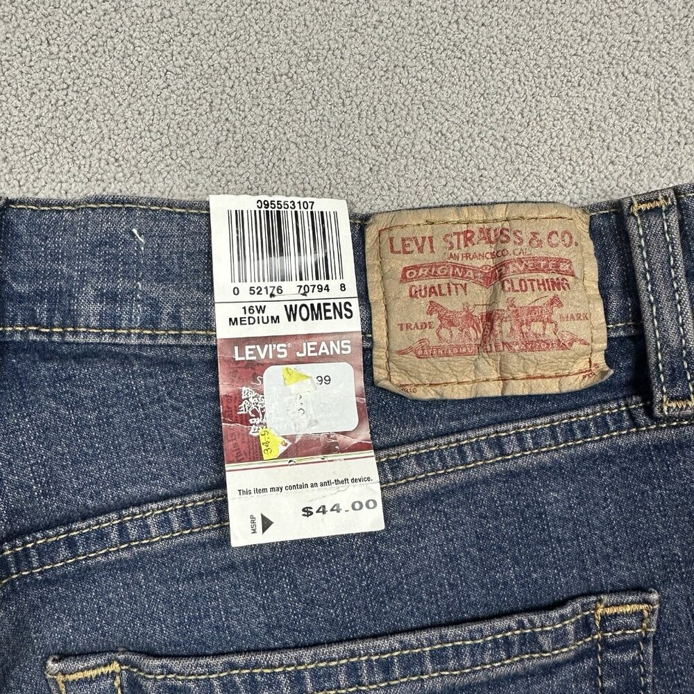 Vintage Y2K Levi's 550 Relaxed Boot Cut Stretch Denim Jeans Womens SZ 16 33x29 - Picture 15 of 15